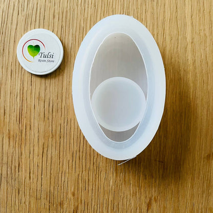 Oval T-light Holder Tulsi Resin Store