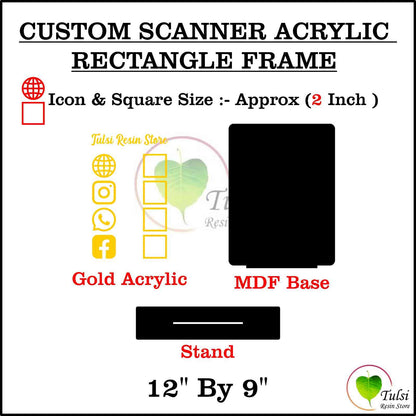 Custom Scanner Frame with Cutouts Set