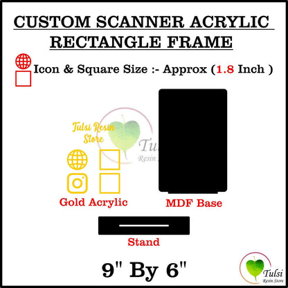 Custom Scanner Frame with Cutouts Set