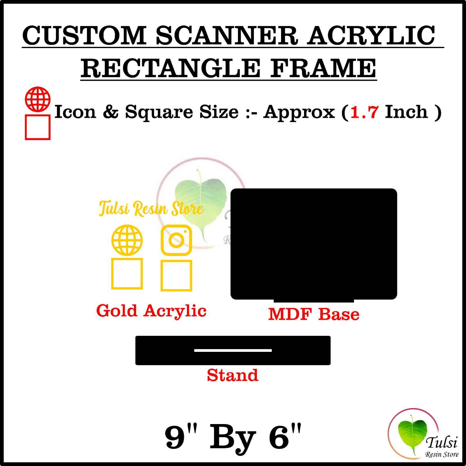 Custom Scanner Frame with Cutouts Set