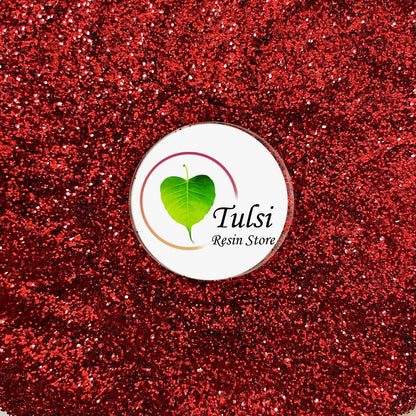 Glitter - Red tulsiresin