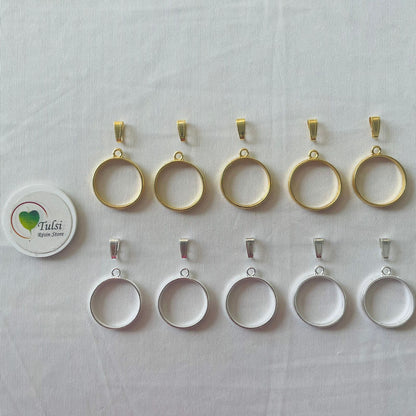 Round Bazels With Clasp (5 Pc)