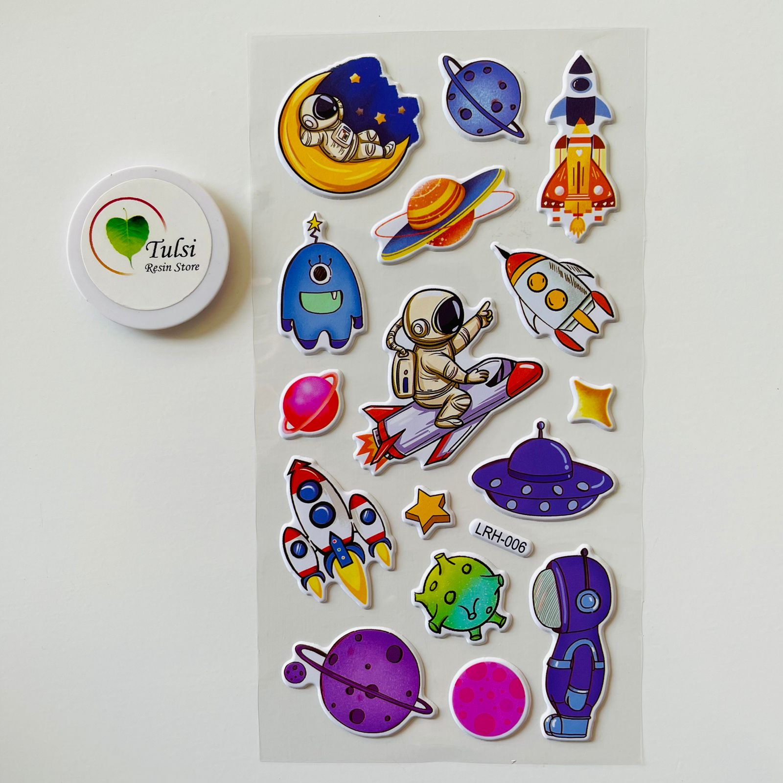 Scrapbook Sticker (R) - - Tulsi Resin Store