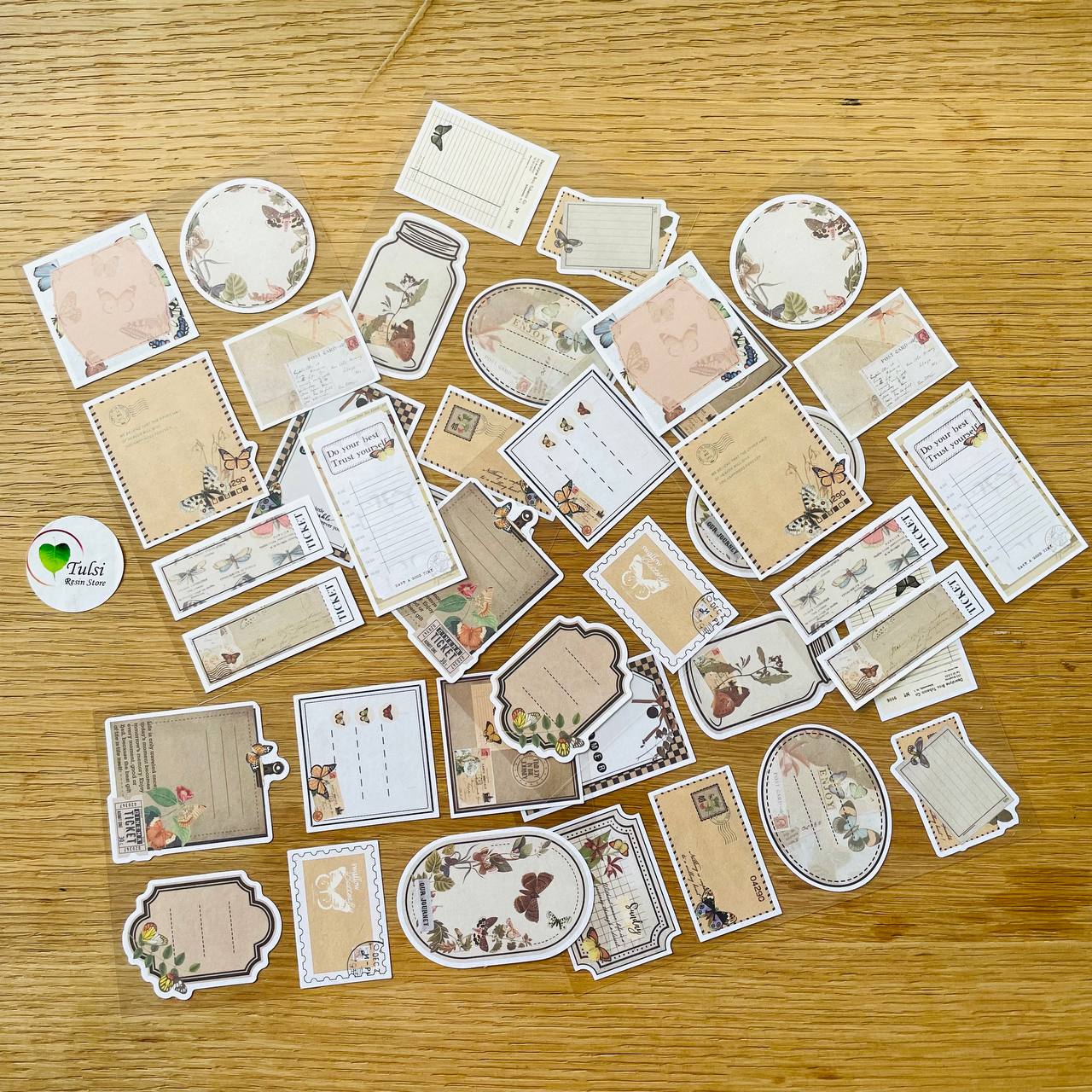 Scrapbook Sticker (E) - - Tulsi Resin Store