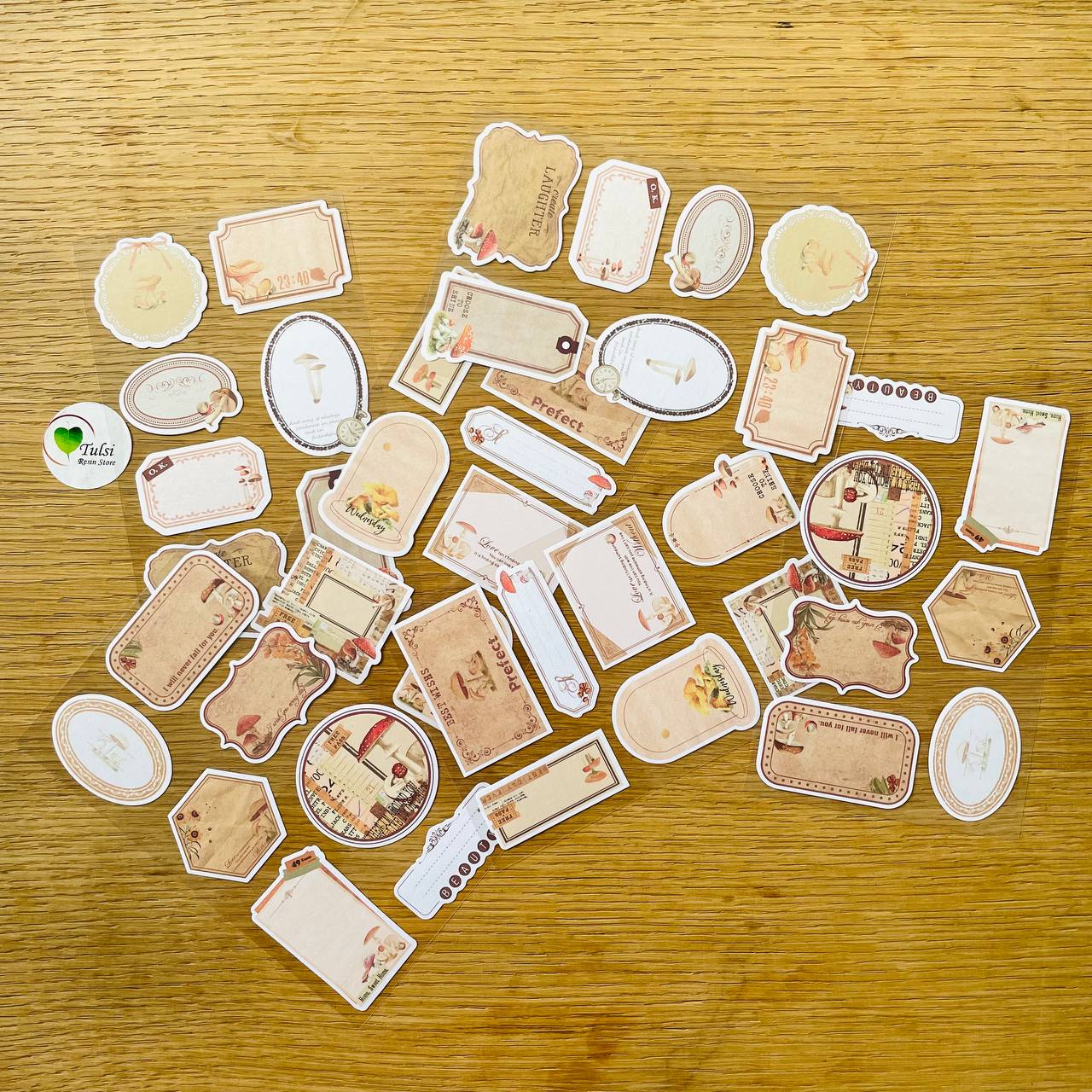Scrapbook Sticker (F) - - Tulsi Resin Store