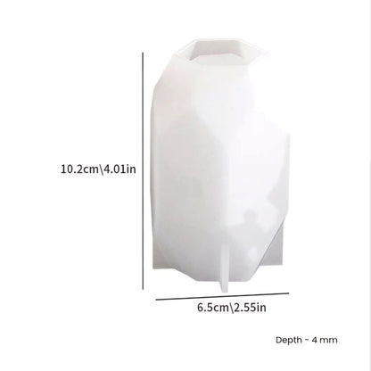 Hexa Facet Candle Holder Mould (A) - Tall