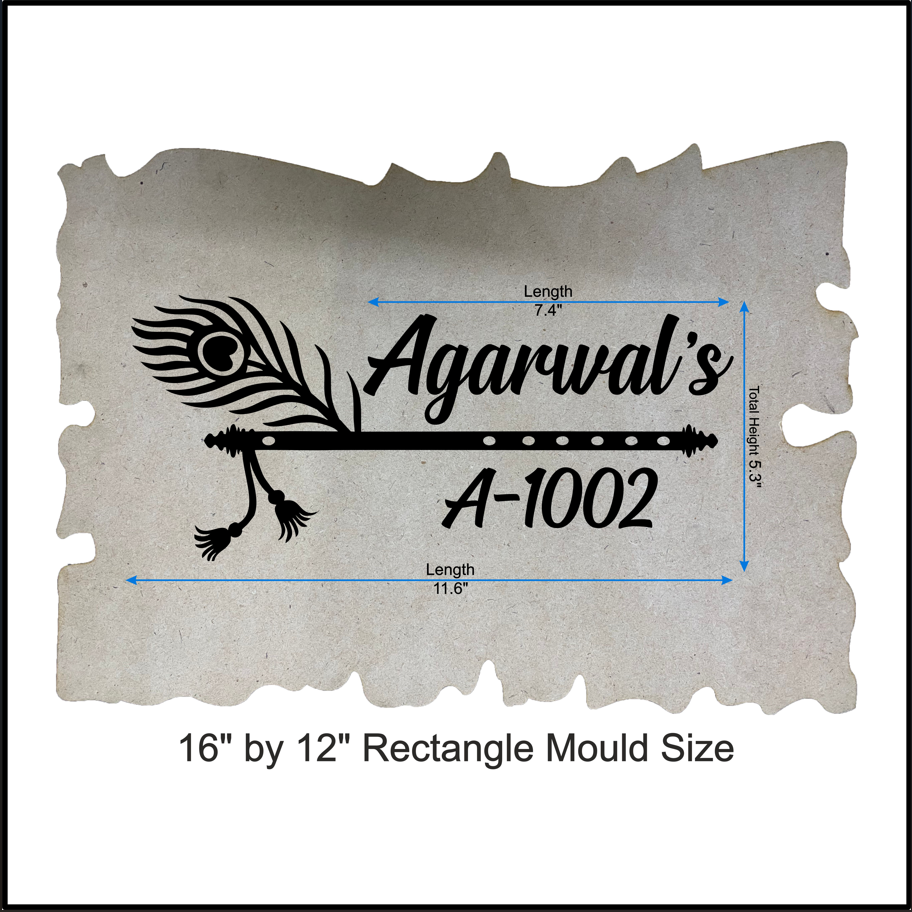 Custom Nameplate Base + Acrylic Name (Design B)