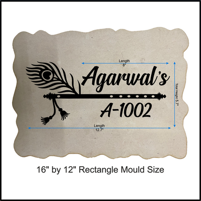 Custom Nameplate Base + Acrylic Name (Design B)