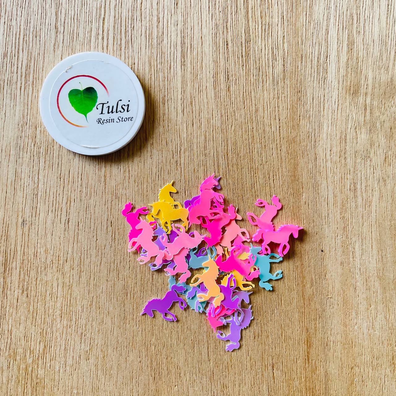 Sequins Colourful Shaker - Big Unicorn - - Tulsi Resin Store