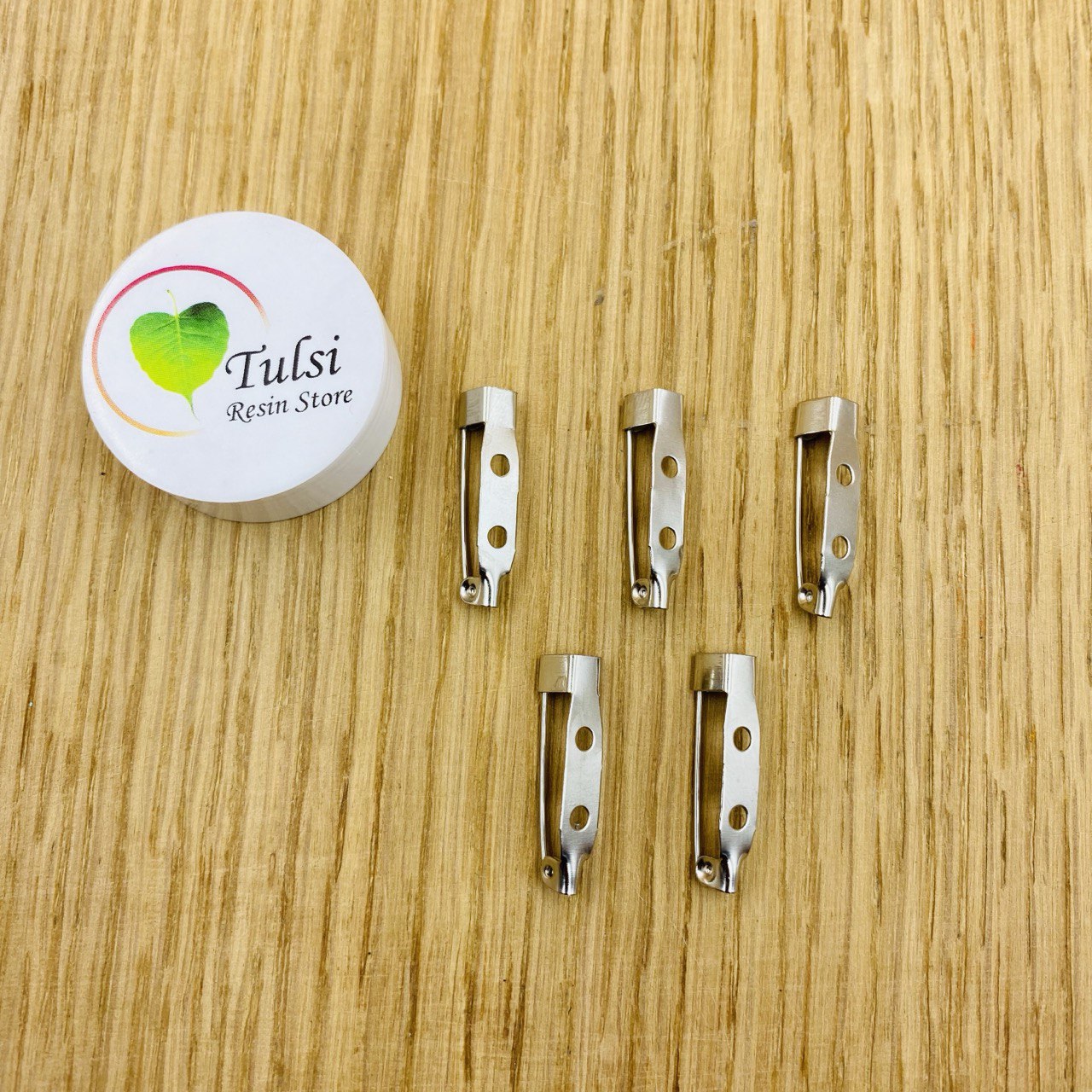 Silver Base Pin (5 pcs) - - Tulsi Resin Store