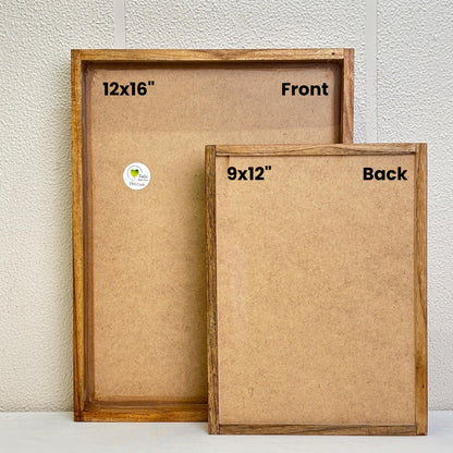 Teakwood Floating Frame (P) - MDF Base Tulsi Resin Store