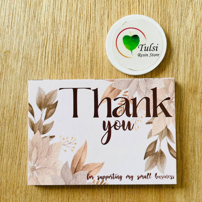 Thankyou Card - Design E Tulsi Resin Store