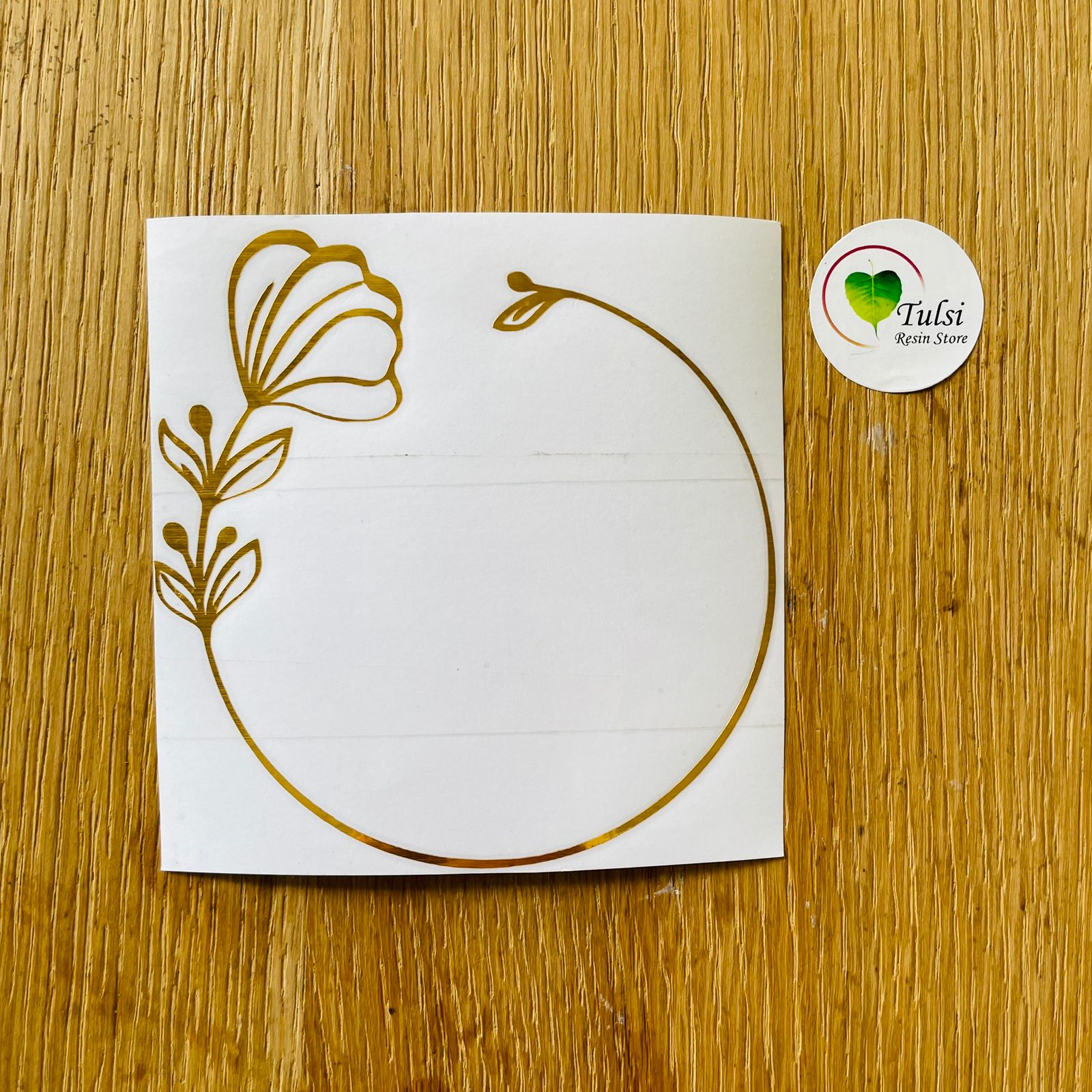 Vinyl Sticker - Ring Design (A) - Gold - Tulsi Resin Store