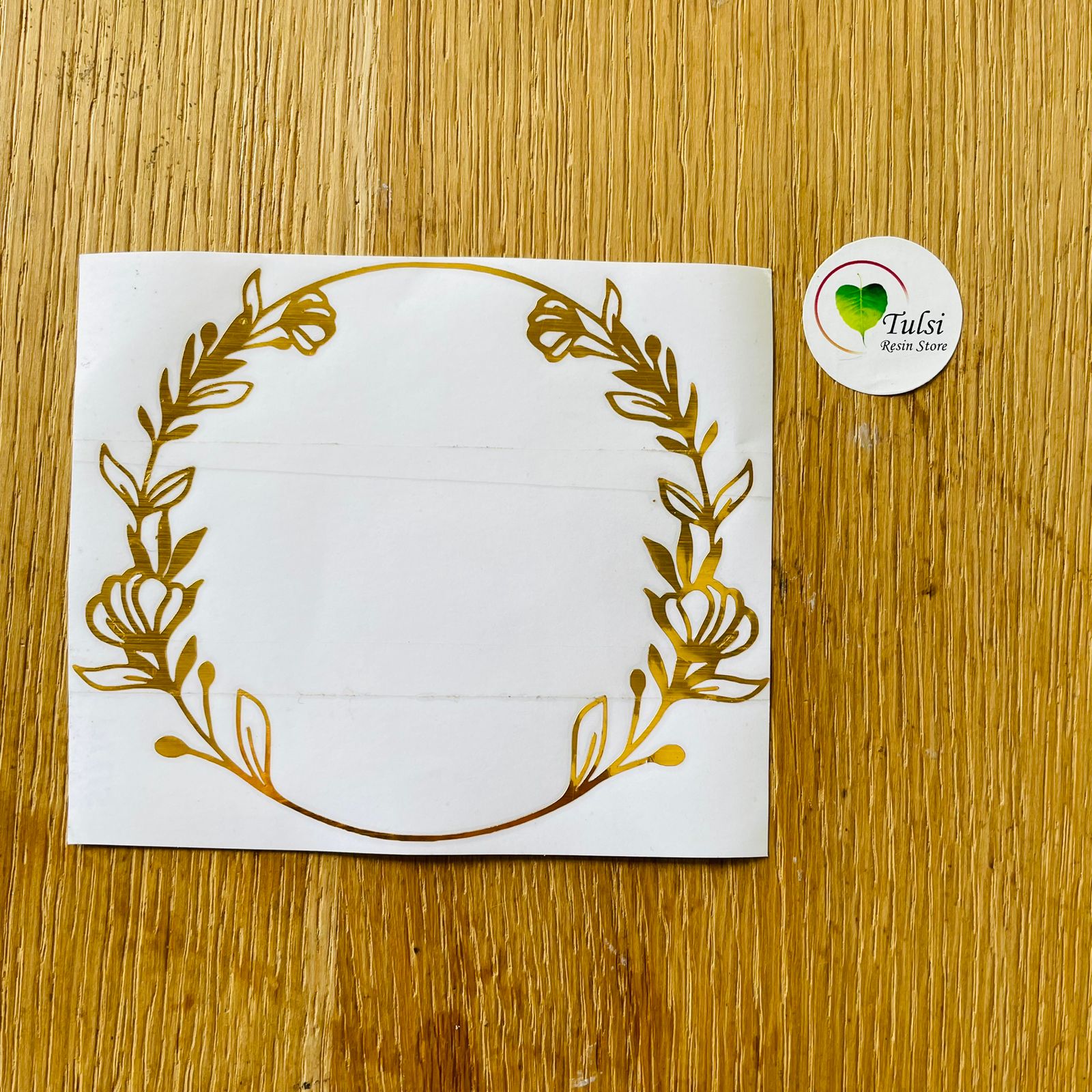 Vinyl Sticker - Ring Design (C) - Gold - Tulsi Resin Store