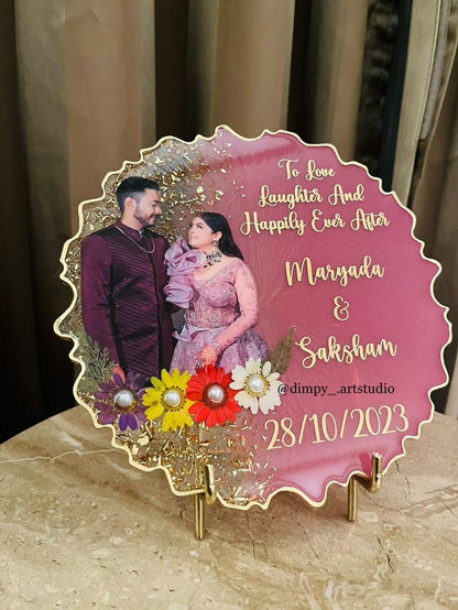 Custom Metal Sticker - Couple Platter (Quotes)