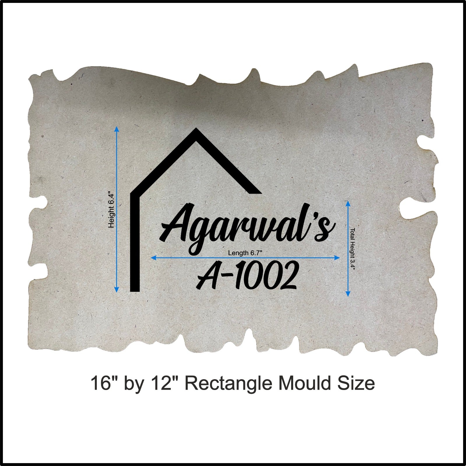 Custom Nameplate Base + Acrylic Name (Design E)