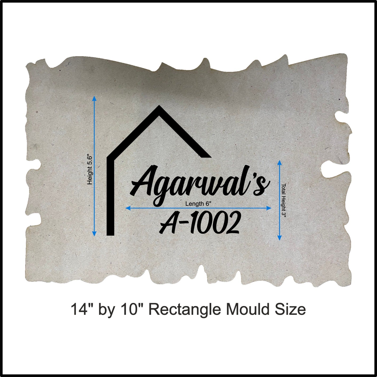 Custom Nameplate Base + Acrylic Name (Design E)