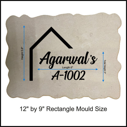 Custom Nameplate Base + Acrylic Name (Design E)