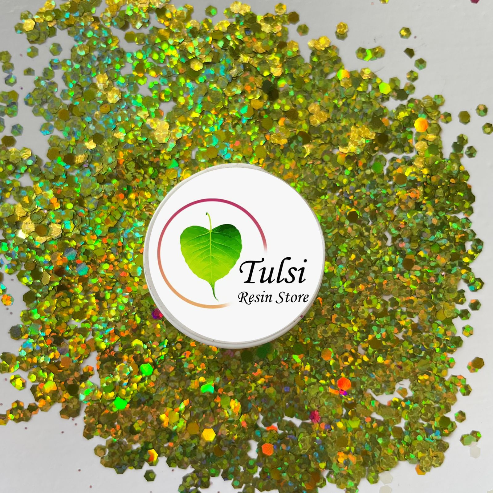 Shaded Chunks - Light Green - - tulsiresin
