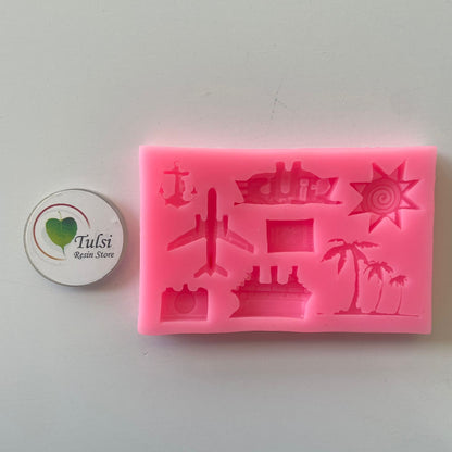 Pink Travel Elements Mould (A) Tulsi Resin Store
