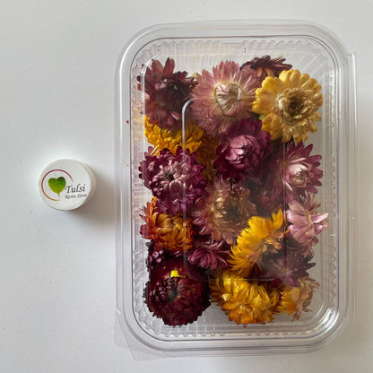 3D Dry Straw Flower Box (A) Tulsi Resin Store