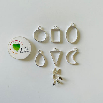 Small Bazels With Clasp - Silver - Tulsi Resin Store