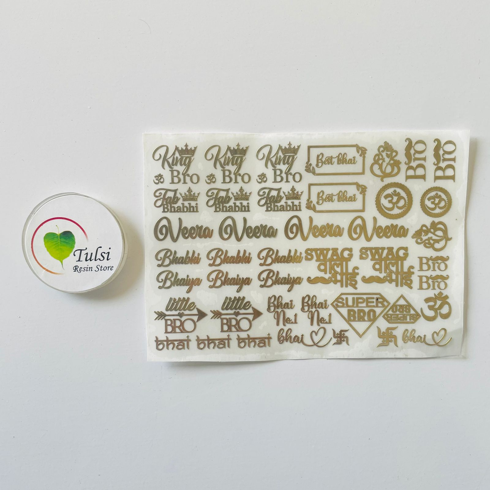 Metal Sticker - A7 Mix Rakhi (D) Tulsi Resin Store
