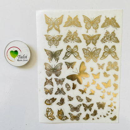 Metal Sticker - A6 Butterfly (B) Tulsi Resin Store