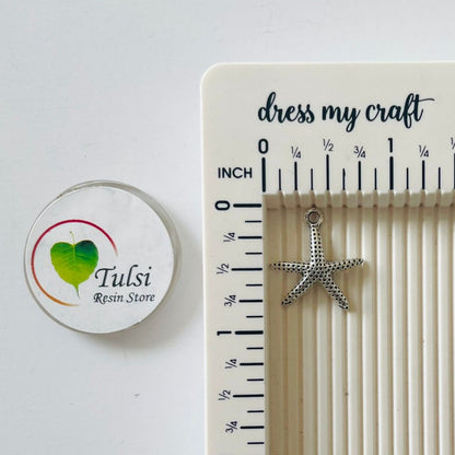 Silver Charm - Starfish (A) (5pc) Tulsi Resin Store