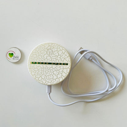 RGB Round led Light With Transparent Acrylic Tulsi Resin Store