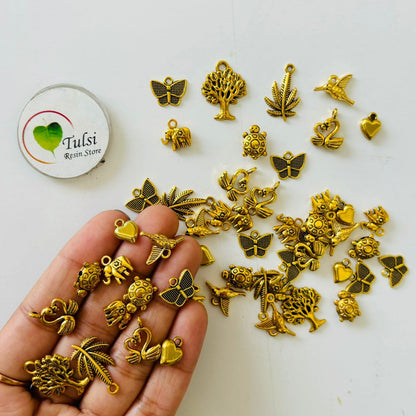 Gold Charm - Mix Tulsi Resin Store