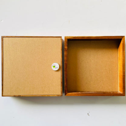 Teakwood Floating Frame (F) - With Acrylic Cutout