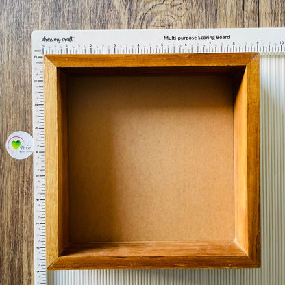 Teakwood Floating Frame (F) - With Acrylic Cutout