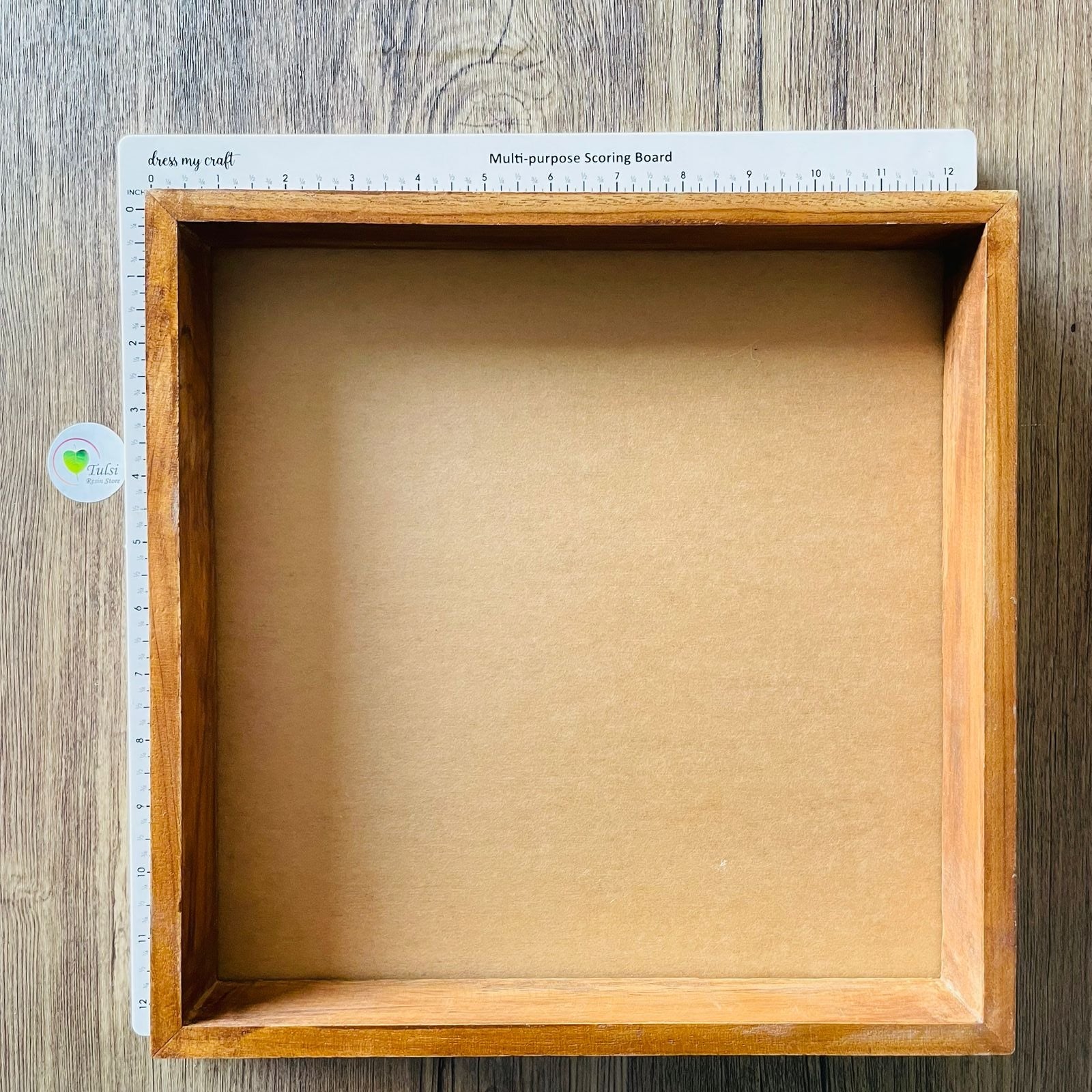 Teakwood Floating Frame (F) - With Acrylic Cutout