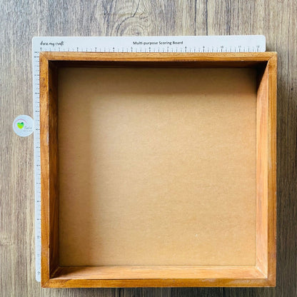 Teakwood Floating Frame (F) - With Acrylic Cutout