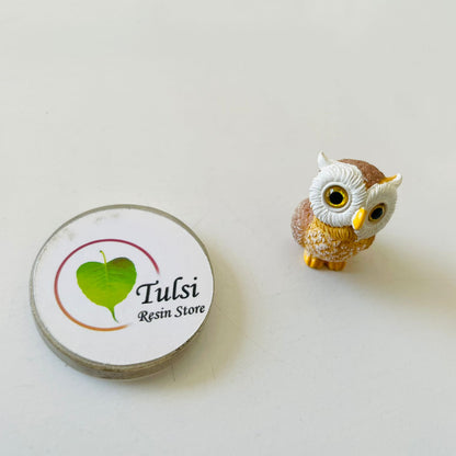 3D Owl Miniature Tulsi Resin Store