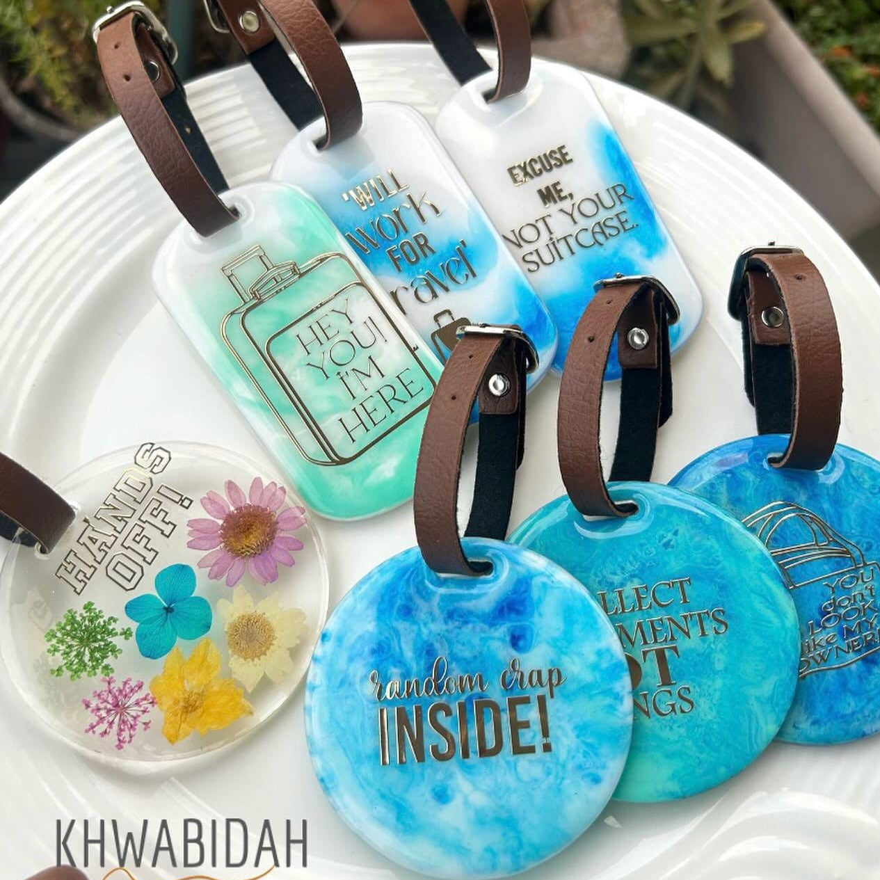 Metal Sticker - A6 Luggage Tag (A) Tulsi Resin Store
