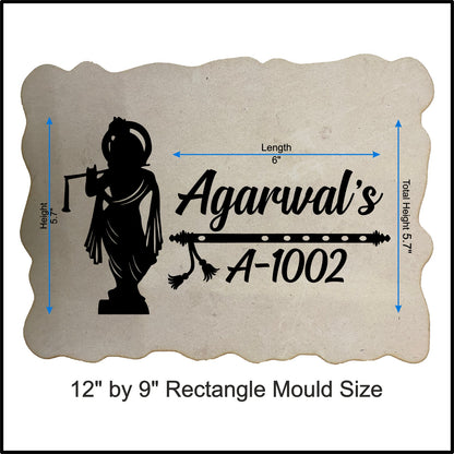 Custom Nameplate Base + Acrylic Name (Design C)