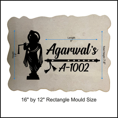 Custom Nameplate Base + Acrylic Name (Design C)