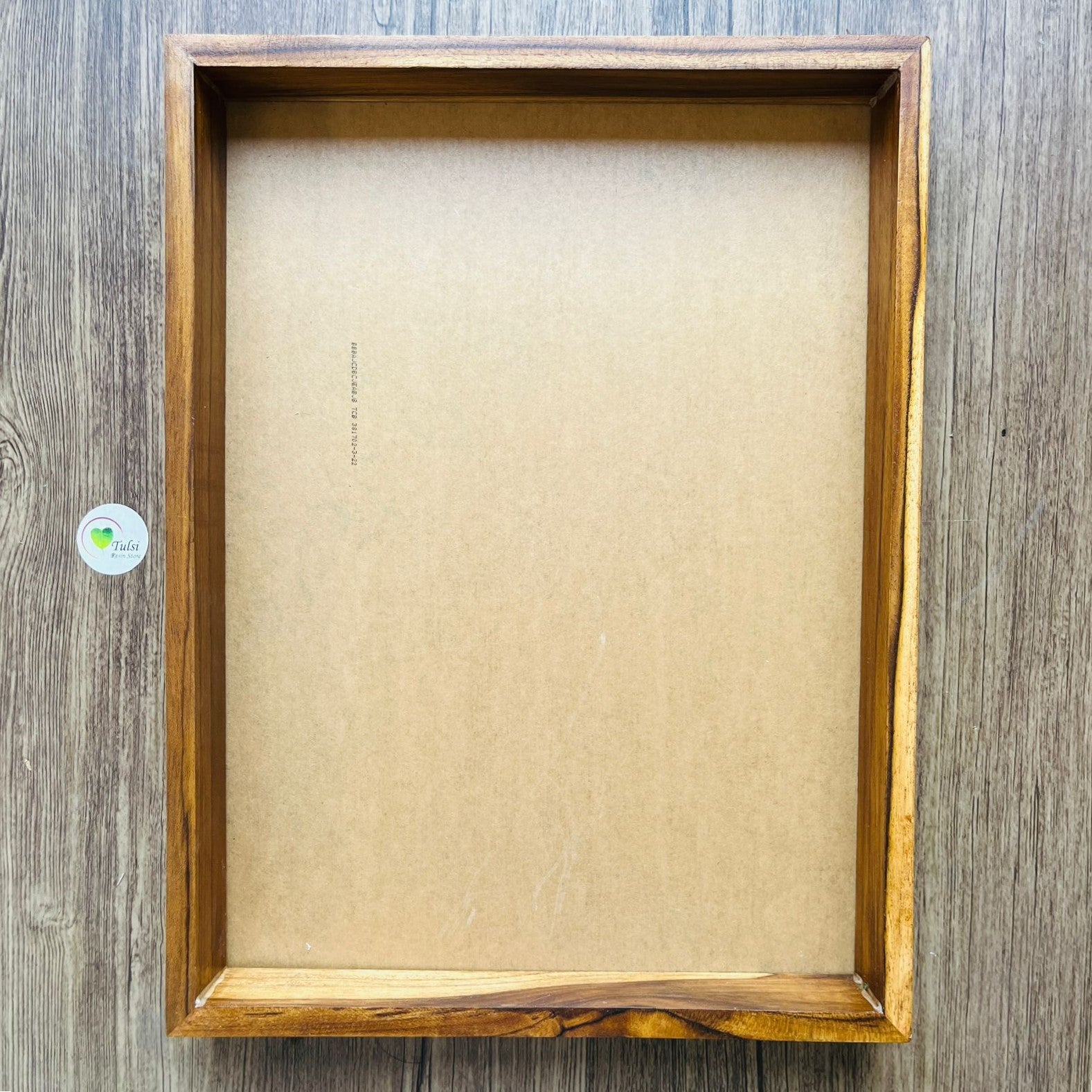 Teakwood Floating Frame (F) - With Acrylic Cutout