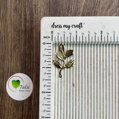 Metal Leaf Charm (O) (10pc) Tulsi Resin Store