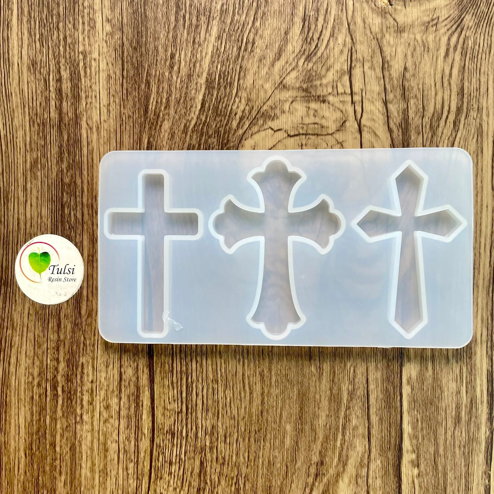 3 Cavity Cross Mould - - Tulsi Resin Store