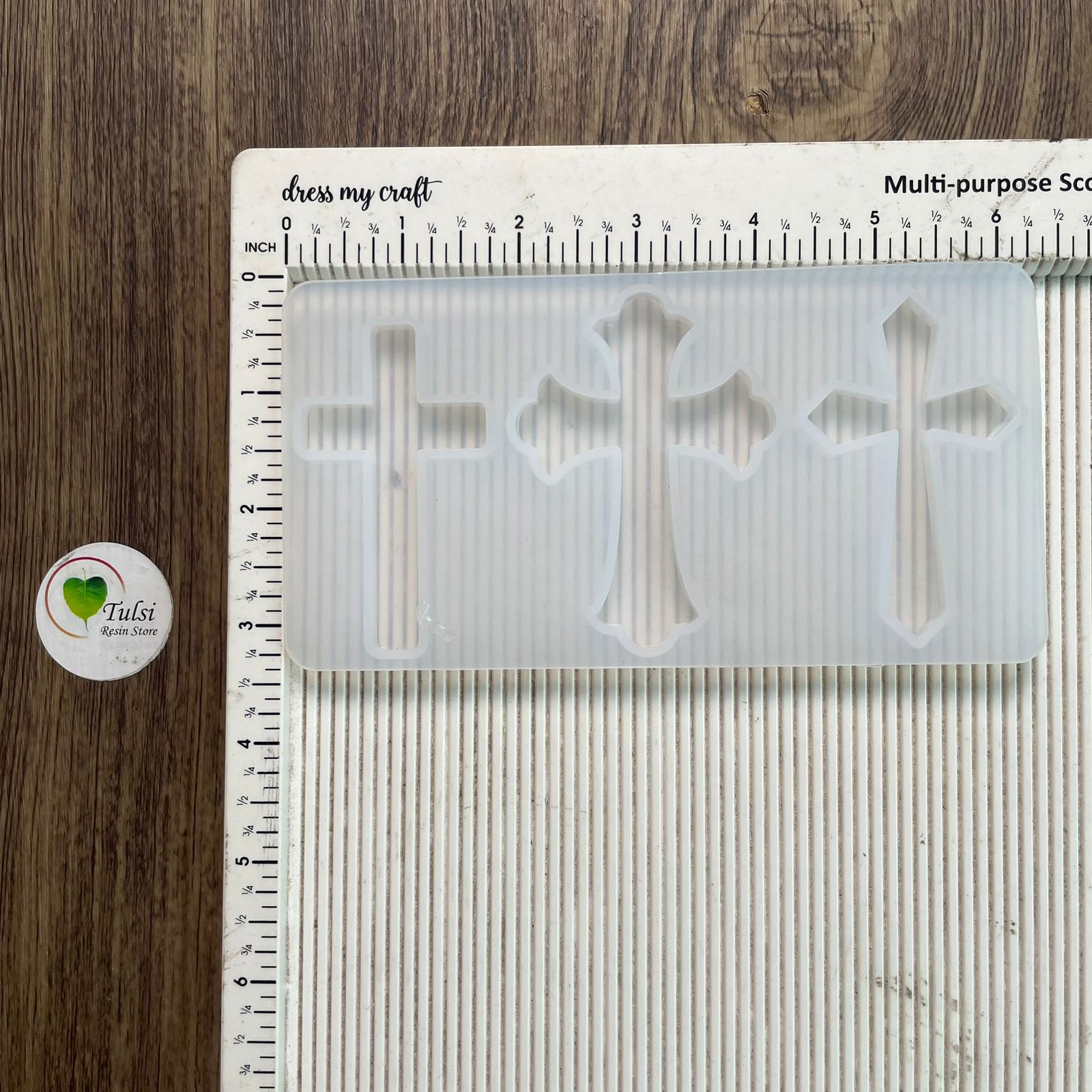 3 Cavity Cross Mould Tulsi Resin Store