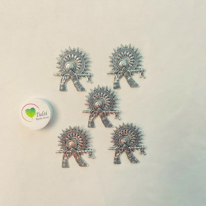 Silver Charm - Hand Murli Tulsi Resin Store
