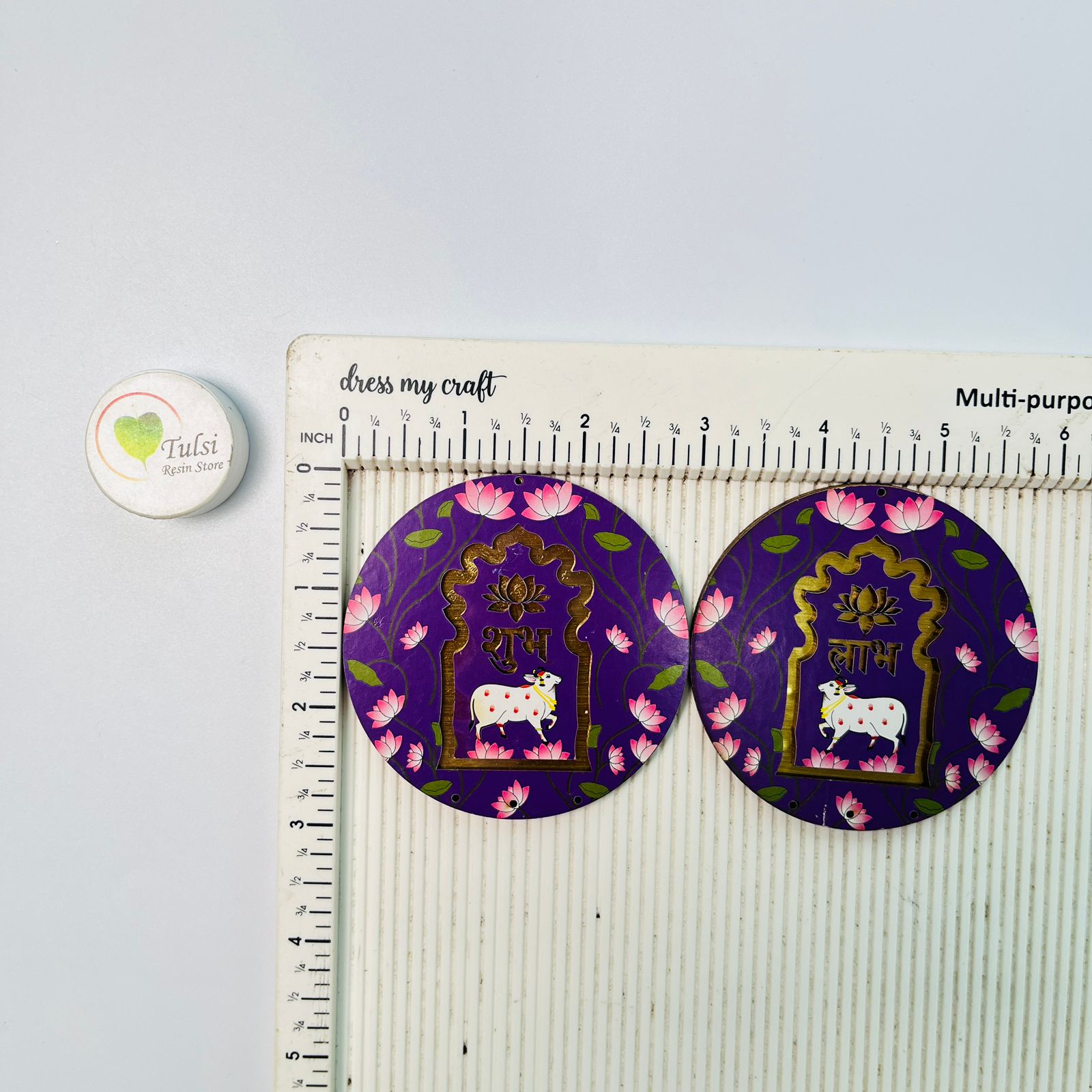 MDF Subh-Labh - Extra Small Round