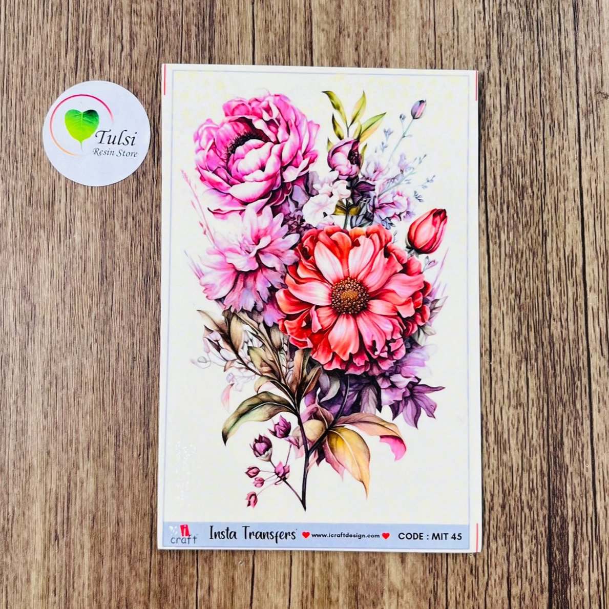 Water Transfer Sticker - Small (F) - - Tulsi Resin Store