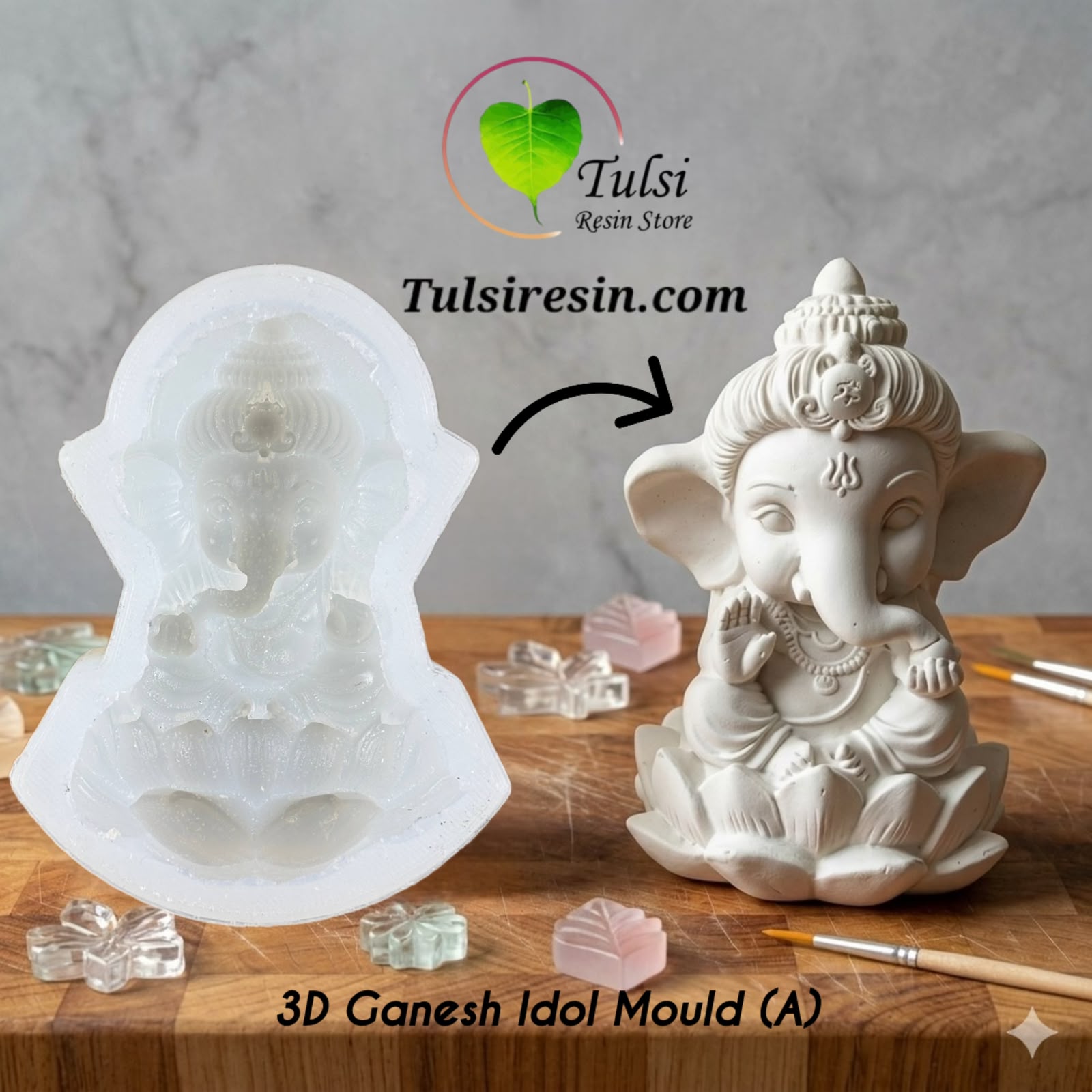 3D Ganesh Idol Mould (A)