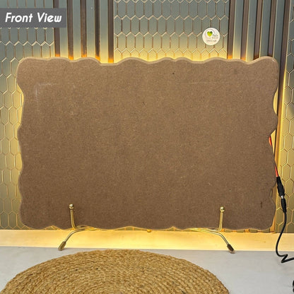 LED Light MDF Base (003) - Agate Rectangle