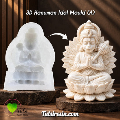 3D Hanuman Idol Mould (A)