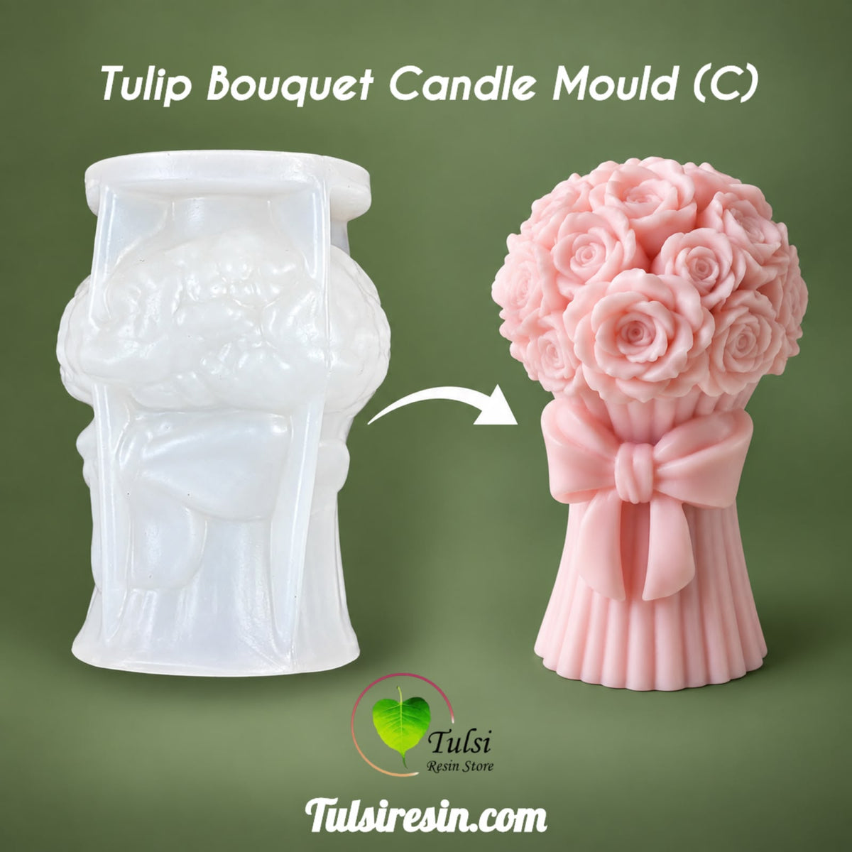 Bouquet Candle Mould (C)- Rose